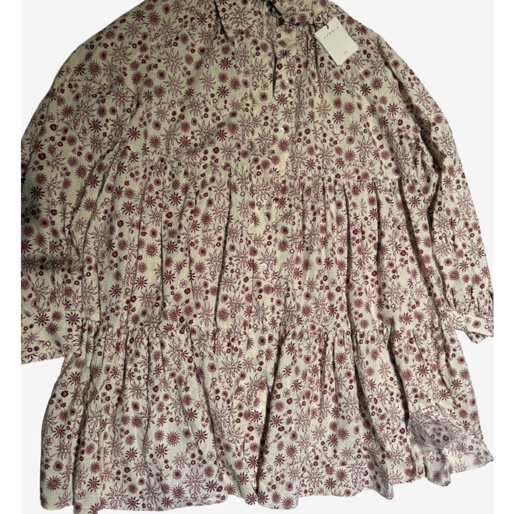 Sandro Flared and printed shirt dress, new with tags - Picture 4 of 8